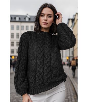 Svart Poppy genser - Belfilato 101-40090