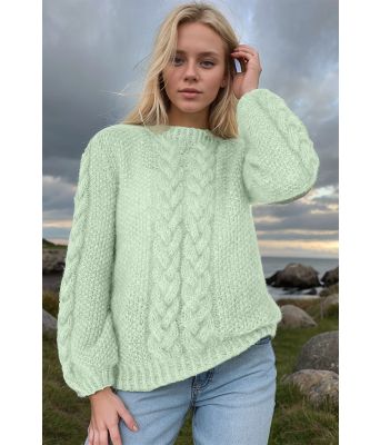 Mintgrønnn Poppy genser  - Belfilato 101-47949