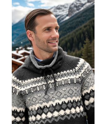 Carlgenser koksfarget med grått mønster - DLG 143-SU342734053400