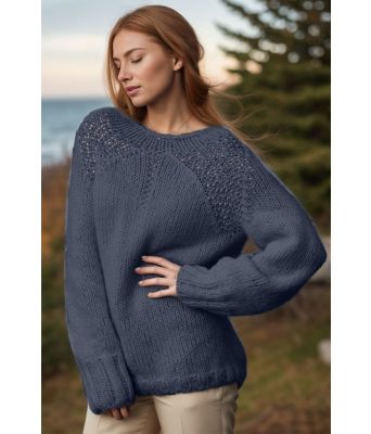 Jeansblå Ren genser - Viking 1922-1-327