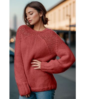 Lys burgunder Ren genser - Viking 1922-1-355