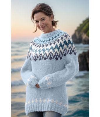 Lyseblå Takk genser - Viking 1922-4-320300327326