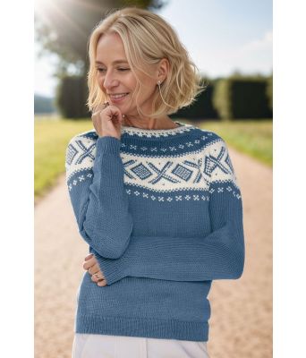 Cortina genser mørk denim - DLG 197-34403400