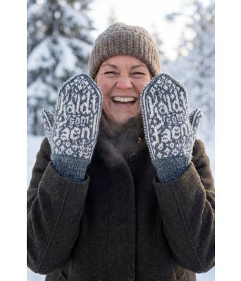 Grå kaldt som faen votter - Strikkia 2020-010