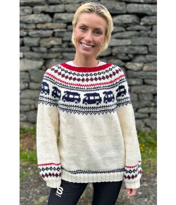 Bobilgenseren i naturhvit - Strikkia 2020-016-SU3400