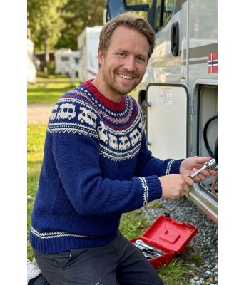 Bobilgenser i marine - Strikkia 2020-016M