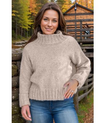 Sandfarget Warm whispers genser - Strikkia 2025-010-306