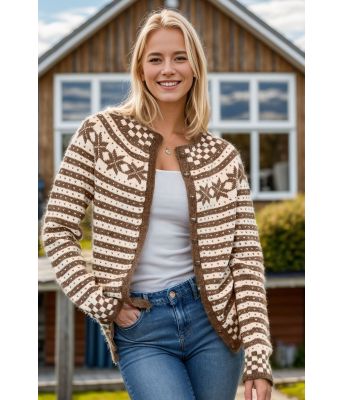 Lysebrun fanakofte - Viking 2207-1-509502