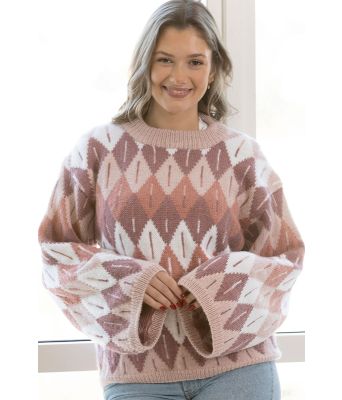 Syrupcut genser diamantmoenster - Viking 2306-07
