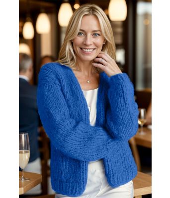 Kongeblå Stella cardigan - Belfilato 24-001-45437