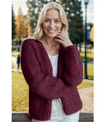 Stella cardigan bordeaux - Belfilato 24-001-47944