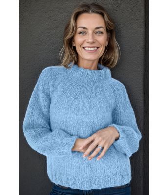 Isblå Samara sweater - Belfilato 24-003-47945A