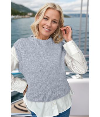 Lyseblå Sunday slipover vest - DLG 24-004-BK7407