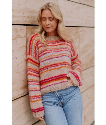 Mediterranean sunset genser - Belfilato 24-004D