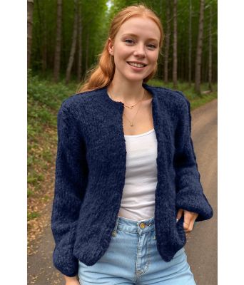 Marine-Snuggle soft-cardigan - Belfilato 24-006-45563