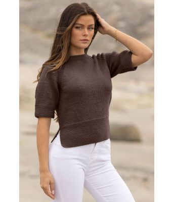 Brun Belina strikket topp - Viking 2423-12-108