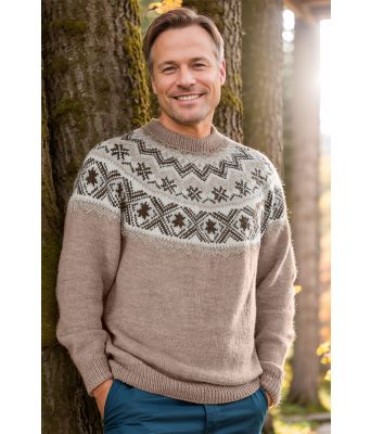 Mikkalgenseren i beige og brunt - Viking 2428-12-507502508506