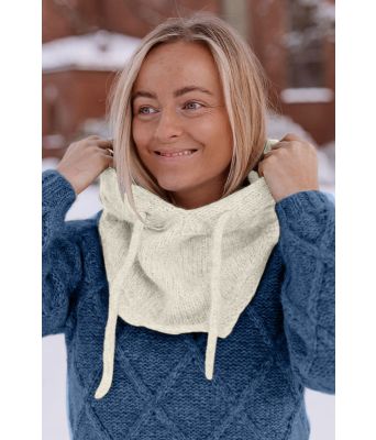 Naturhvit Babette balaklava - Belfilato 25-002-7401