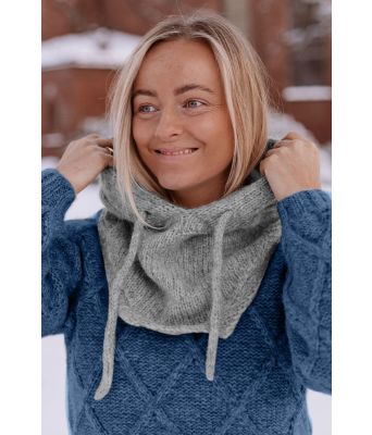 Lysegrå Babette Balaklava - Belfilato 25-002-7402