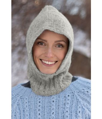 Lysegrå Bergen balaklava - Belfilato 25-003-7402