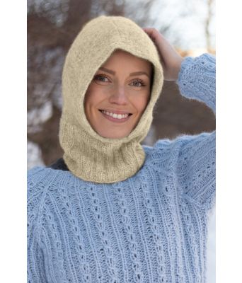Bergen balaclava i beige - Belfilato 25-003-7404