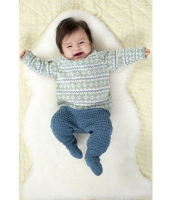 Smårolling genser, lang bukse, hals & sokker - DG 396-16