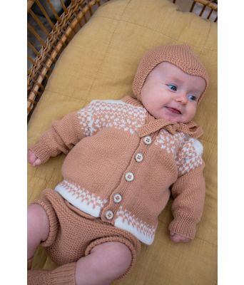 Tea & Teodor mønstret babysett - DG 433-01