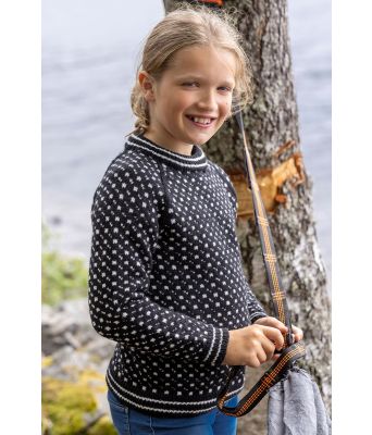 Klassisk islender til barn svart - DG 435-08