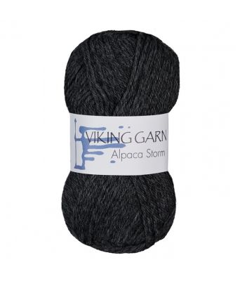 Viking garn - Alpaca Storm 517 Koksgrå