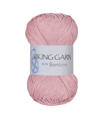Viking garn - Bambino 416 - Pudderrosa