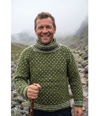 Olivengrønn Thel islender - Gjestal 294-10-6762