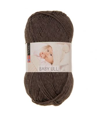 Viking garn - Baby Ull 308 - Mørk brun