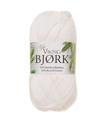 Viking garn - Bjørk 500 - Hvit