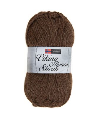 Viking garn - Alpaca Storm 508 - Brun