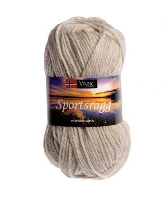 Viking garn - Sportsragg 512 - Lys grå