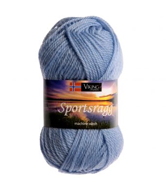Viking garn - Sportsragg 521 - Lys blå