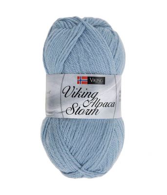 Viking garn - Alpaca Storm 522 -Blå
