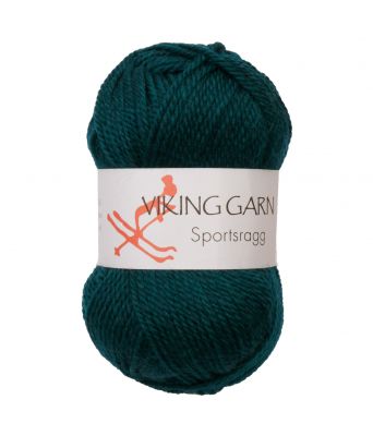 Viking garn - Sportsragg 534 - Mørk sjøgrønn