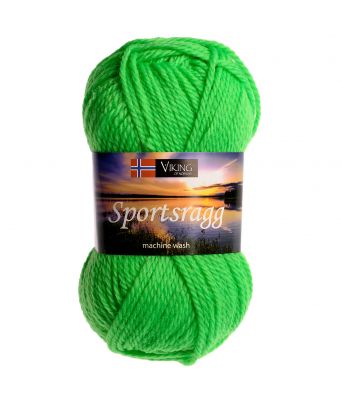 Viking garn - Sportsragg 535 - Neongrønn