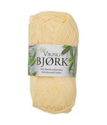 Viking garn - Bjørk 543 - Lys gul