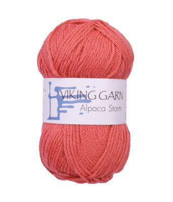 Viking garn - Alpaca Storm 557 - Mørk korall