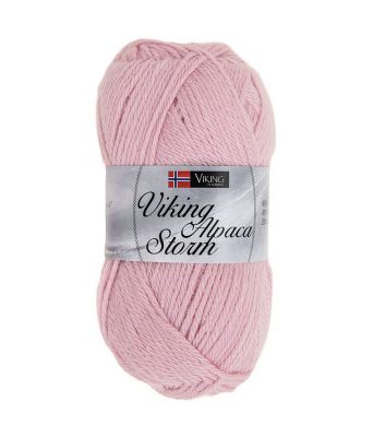 Viking garn - Alpaca Storm 566 - Lys rosa