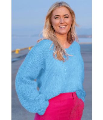 Lyseblå Amanda genser - Belfilato 23-002-47945C