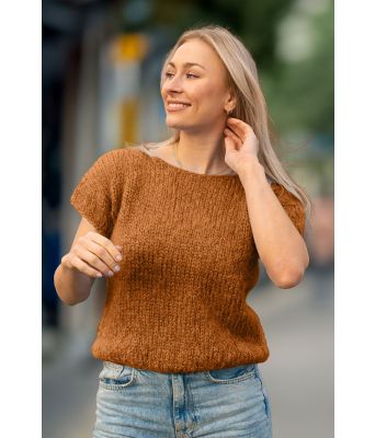 Safran fluffy t-shirt - Belfilato 23-012-47930 