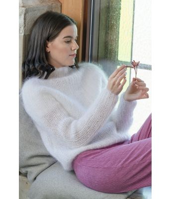 Hvit Pawn genser - Belfilato 23-017