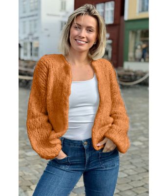 Snuggle soft cardigan i safrangul - Belfilato 24-006-47930
