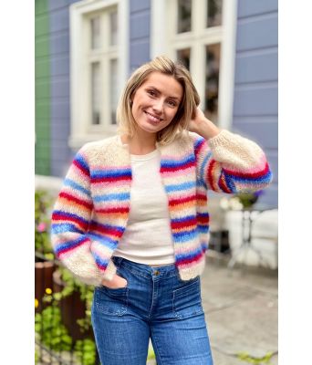 Kiki cardigan i blåtoner - Belfilato 25-009A