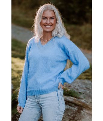 Benedicte blusen i blått - DLG-21-004B