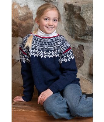 Blå Setesdalgenser til jente Marin - Viking 2106-05