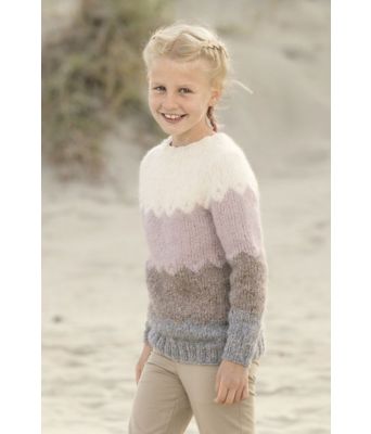 Blikk stripete strikkegenser til barn - Viking 1815-08